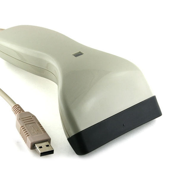 TYSSO - USB Barcode Scanner Reader(Beige) - Handheld USB Barcode Scanner, Reading width 8.2cm, for PC, Laptop,