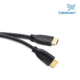 Cablesson 1x2 HDMI 2.0 Splitter mit EDID (18G) mit Basis 7m High Speed HDMI-Kabel mit Ethernet - Schwarz