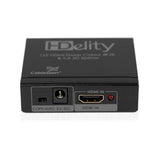 Cablesson HDelity 1x2 HDMI Splitter mit 4K2K (Adv EDID) mit Ivuna erweiterte Premium Certified HDMI-Kabel 2.0 - 1m