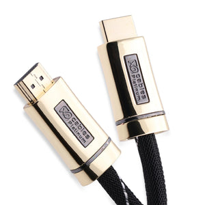 Cablesson HDelity 1x4 HDMI Splitter mit 4K2K mit XO Platinum 3m High Speed HDMI-Kabel mit Ethernet - Gold