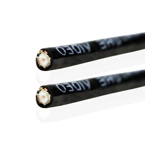 Van Damme 75 Ohm Plasma Grade Hi-Resolution Miniature Video Coaxial Cable, Black 268-408-000 4 Metre / 4M