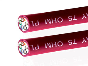 Van Damme Red Series Plasma Grade Mini Coaxial Video Multicore Cable 5 Way 75 Ohm 268-305-020 15 Metre / 15M