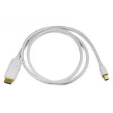 Cablesson weißes Gold überzogenes Verbindungsstück Mini Display Port zu HDMI Konverter-Video-Kabel (männlich zu weiblich) - 2er-Pack