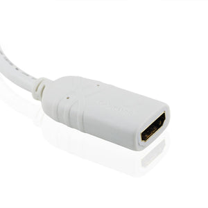 Cablesson weißes Gold überzogenes Verbindungsstück Mini Display Port zu HDMI Adapter-Kabel Mini-DP zum HDMI - Packung mit 2