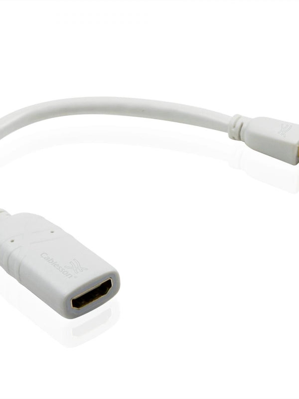 Cablesson Mini Displayport male to HDMI Adapter with Mini Displayport male to HDMI male cable 2 Meter ( Bundle )