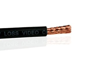 Van Damme Plasma Grade 75 Ohm Standard Video Coaxial Cable, Black 268-306-000 1 Metre / 1M