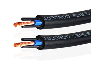 Van Damme Black Series Tour Grade 2 x 4.00mm Twin-Axial Speaker Cable, Black 268-545-000 4 Metre / 4M