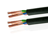 Van Damme Black Series Tour Grade 4 x 2.50mm Multicore Speaker Cable, Black 268-542-000 2 Metre / 2M