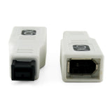 FireWire 400 to 800 Adapter by XOÂ® - 6 pin (female) port to 9 pin (male) FW 800 Connector ** Ultra Compact ** - White