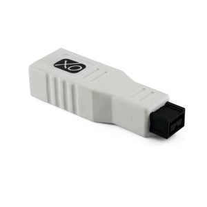 FireWire 400 bis 800 Adapter von XOÃƒâ € šÃ,Â® - 6-polige Buchse auf 9-poligen Stecker FW 800-Anschluss ** Ultra-Compact ** - Weiß