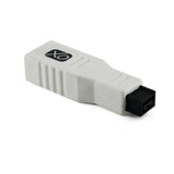 FireWire 400 bis 800 Adapter von XOÃƒâ € šÃ,Â® - 6-polige Buchse auf 9-poligen Stecker FW 800-Anschluss ** Ultra-Compact ** - Weiß