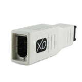 FireWire 400 bis 800 Adapter von XOÃƒâ € šÃ,Â® - 6-polige Buchse auf 9-poligen Stecker FW 800-Anschluss ** Ultra-Compact ** - Weiß