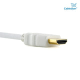 Basic 0.5m / 0.5 Metre High Performance HDMI Cable - White