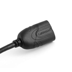 Cablesson Mini DisplayPort to DisplayPort adapter - Mini DP to DP adapter/cable - Thunderbolt displayport adapter male to female - for Macbook, iMac, 24k Gold Plated - Schwarz