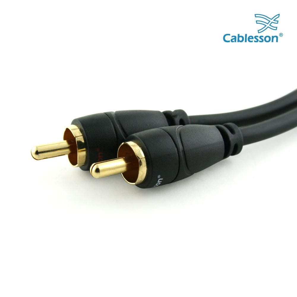 Ivuna RCA (Phono) Male to Female ( 3.5mm Stereo) Jack Cable 0.2 Metre - Black