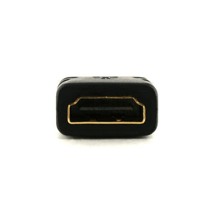 XO Micro HDMI Male to HDMI Female Adapter - Type A to Type D HDMI convertor - Gold Plated HDMI connector - Schwarz - 3D, 4k, Deep Color, HDMI 2.1 / 2.0, Ultra HD, Ethernet - backward compatible