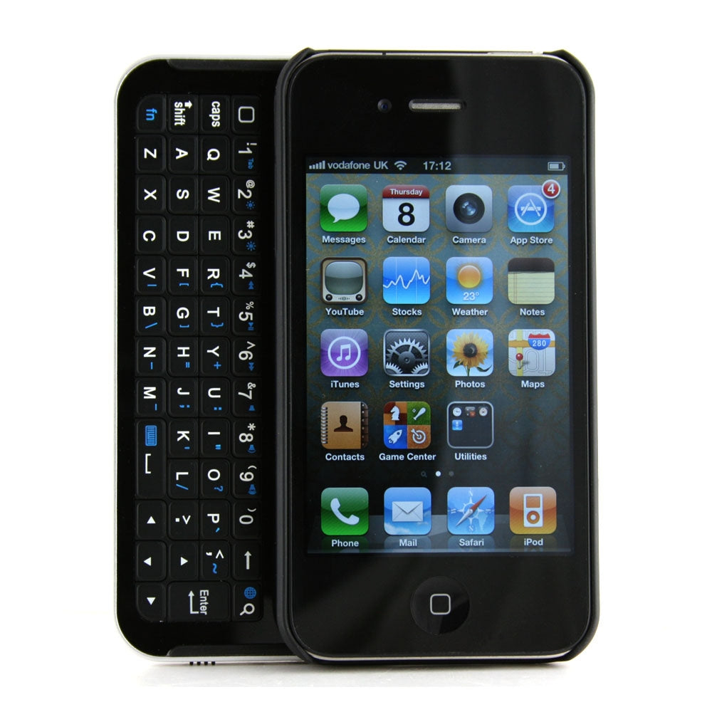 iPhone 4 Bluetooth 2.0 Silde Keyboard Case - Wireless Keyboard Connection