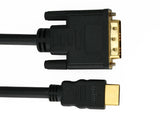 Basic 2m High Performance DVI to HDMI Cable - 1080p (Full HD) / v1.3 / Video / DVI / 24k Gold Plated