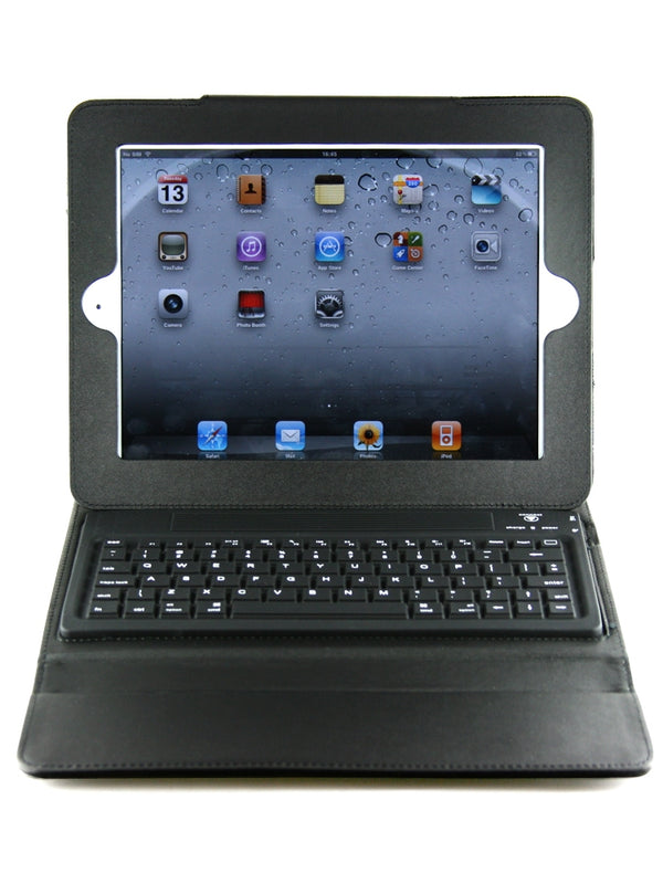 Reveware - Bluetooth Keyboard & Cover Case for Apple iPad 2 (w/ Leather Case) Wireless