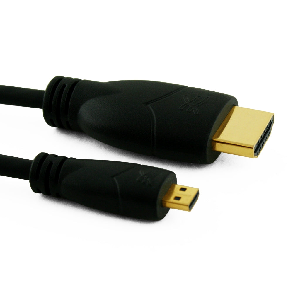 Cablesson Basic 1m / 1 meter Micro (Type D) HDMI to HDMI High Speed Cable with Ethernet (Latest 1.4a / 2.0 version) Gold Plated 3D Full HD 1080p 4k2k For Connecting HD Devices using the new Micro HDMI connector for Microsoft Surface tablet, Digital SLR C