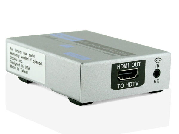 Octava HDCATIR-RX-UK HDMI CAT5/6 Receiver with IR Passthru