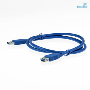 Cablesson - USB 3.0 A Cable - 1-5m - männlich zu weiblich - Blau