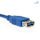 Cablesson - USB 3.0 A Cable - 1-5m - männlich zu weiblich - Blau