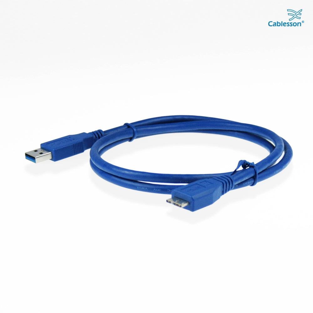 Cablesson - USB 3.0 A an Micro-B 1-5m - Stecker auf Stecker - Blau