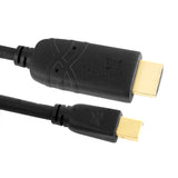 Cablesson - Mini DisplayPort to HDMI Adapter Cable - 1-3m - Male to Male - Schwarz