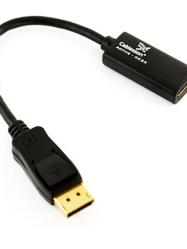 Cablesson Displayport (Male) (DP) to HDMI (Female) cable High Speed incl. audio transmission | upto 4k | Displayport (plug M) to HDMI (plug A) | certified | Apple and PC