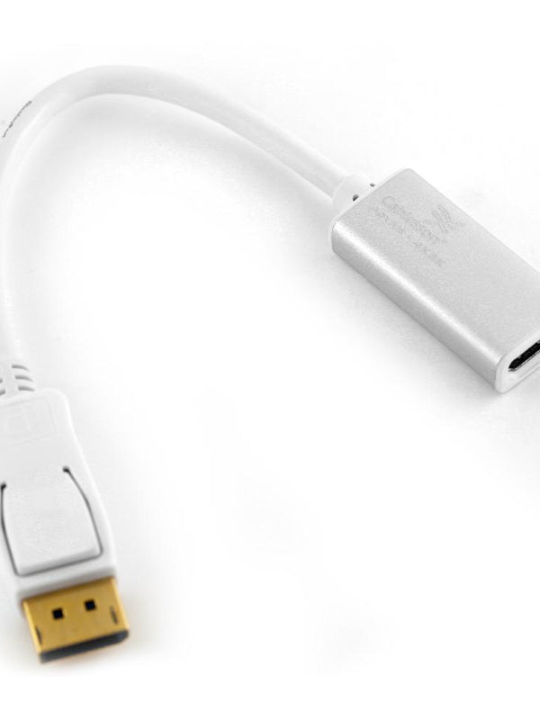 Cablesson Displayport (Male) (DP) to HDMI (Female) cable High Speed incl. audio transmission | upto 4k | Displayport (plug M) to HDMI (plug A) | certified | Apple and PC - White