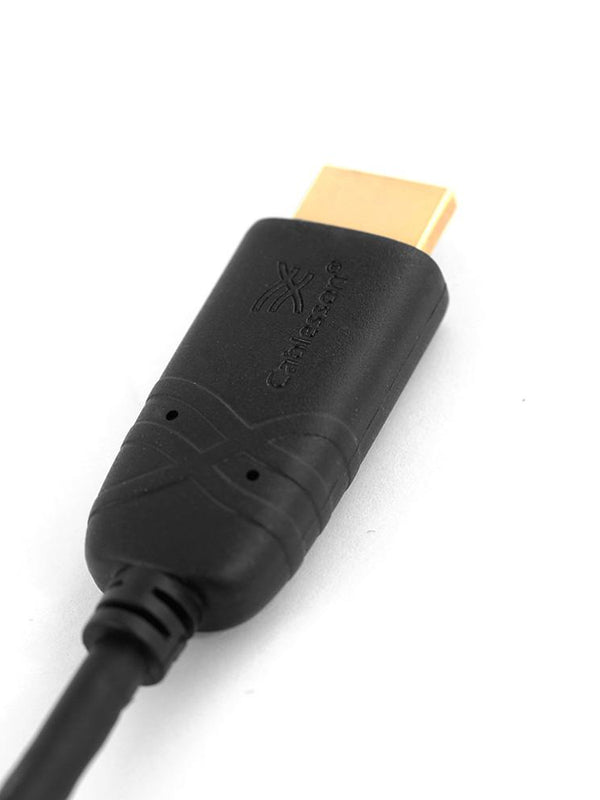 3m - Mini Displayport auf HDMI Kabel von Cablesson - ( VIDEO Adapterkabel für Apple MacBook Unibody / Apple iMac / Pro / Air & PC mit Mini Displayport Anschluss) ** Unterstützt Audio und neuen Thunderbolt Anschluss ** Full HD 1080p - 24k vergoldete Stecker (Schwarz)