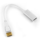 Cablesson Displayport Stecker auf HDMI Buchse Adapterkabel mit Audioübertragung | Auflösung bis zu 4k Ultra HD | zertifiziert | Für Apple und PC - Weiß
