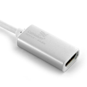 Cablesson Displayport auf HDMI Adapter - Aktiv (männlich zu weiblich) - Weiß