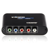 Cablesson HDelity YPbPr Component to HDMI converter scaler 1080p - YPbPr Component RCA + Audio to HDMI video converter - Black