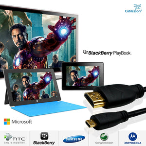 Cablesson - Basic High Speed 5m Micro HDMI Cable with Ethernet