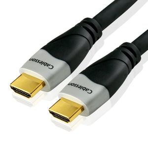 Cablesson Ivuna 14m High Speed HDMI Kabel (HDMI Typ A, HDMI 2.1/2.0b/2.0a/2.0/1.4) - 4K, 3D, UHD, ARC, Full HD, Ultra HD, 2160p, HDR - fÃ¼r PS4, Xbox One, Wii, Sky Q. fÃ¼r LCD, LED, UHD, 4k Fernsehern - schwarz