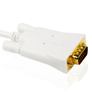 Cablesson - Mini Displayport to VGA Cable - 1-3m - Male to Male