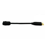 Cablesson DisplayPort to HDMI Multimode Short Cable - DP Male to Female HDMI video adapter cable - Active with audio, up to 4k, Full HD, HDMI 2.0/1.4, for HDTV, Apple and PC - DP to HDMI adapter - Black - 200mm