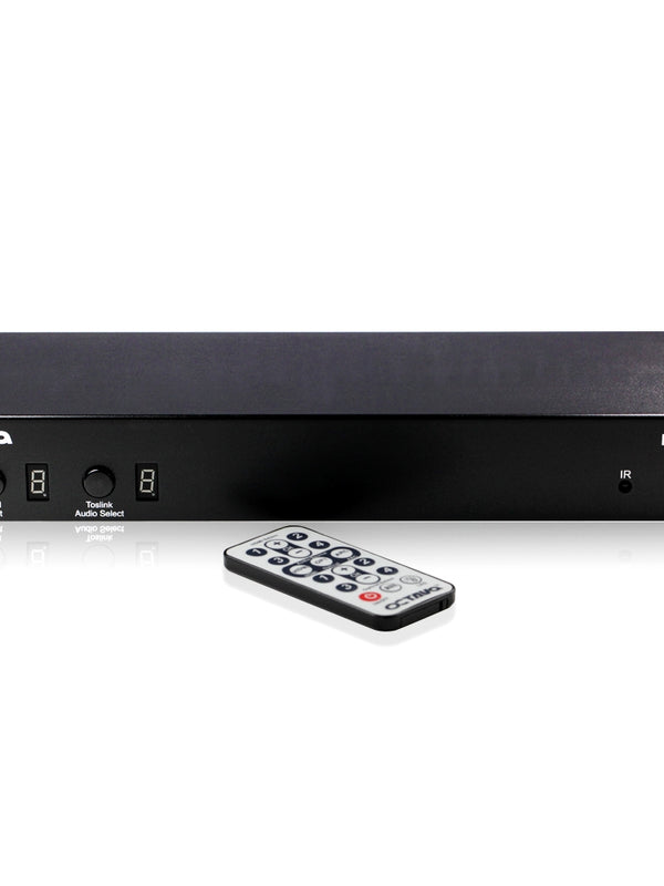 Octava HD41-ARC-UK - 4x1 HDMI ARC + Digital Audio switch - With TOSlink (Digital Optical) Audio Output (Audio Return Channel / 3D / CEC Support, v1.4) - IR , 1080p Full HD, SkyHD, Virgin, PS4, Xbox One