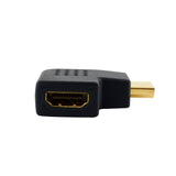 Cablesson Vertical Flat Left 270 Degree HDMI Adapter (24K Gold Plated v1.3, v1.4 & 2.0 supported 1080p Full HD) - High Speed - 2160p, 4k2k - 3D Enabled Blu-ray SkyHD VirginHD Blu-ray LED LCD HDtv