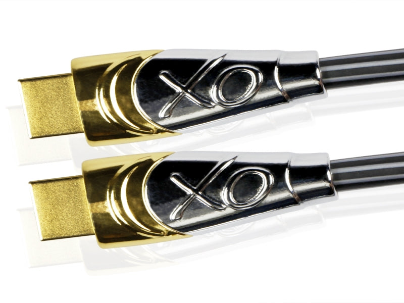 XO Platinum PRO GOLD 0.5m High Speed HDMI Cable (HDMI Type A, HDMI 2.1/2.0b/2.0a/2.0/1.4) - 4K, 3D, UHD, ARC, Full HD, Ultra HD, 2160p, HDR - for PS4, Xbox One, Wii, Sky Q, LCD, LED, UHD, 4k TVs - Black