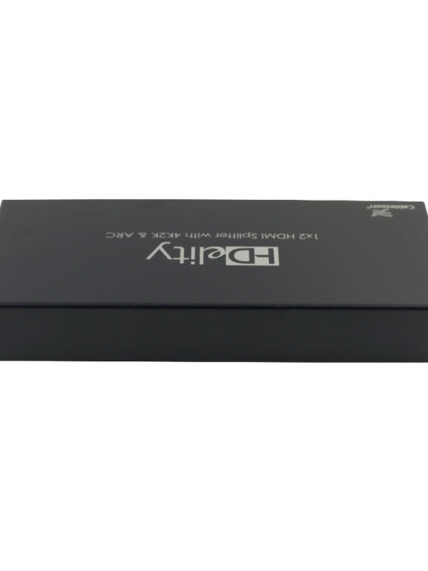 Cablesson HDelity 1x2 HDMI Splitter (1 input 2 output) - Active amplifier - Ultra HD, UHD, 4k, 2160p, HDR. 3D and ARC enabled. For PS3/PS4, XboX One/360, DVD, BluRay, DVD, HDTV, Gaming and Projector