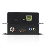 Cablesson HDElity HDMI Extender Over Single Cat.X with HDBaseT (Bi-Directional IR) - Full HD, 1080p, 3D Support, RJ45, UTP, HDCP, EDID, BALUN, Infra Red, Long Range, Dolby TrueHD, DTS Master Audio supported, Extender Kit, Network Cable, HDTV, upto 60m