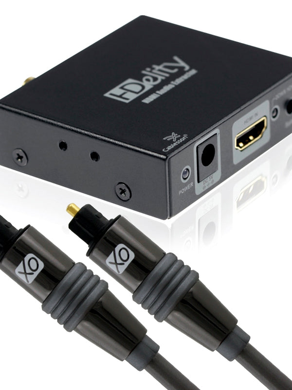 Cablesson HDElity HDMI Audio Extractor + 1m XO Digital Optical Cable suitable for PS3, Sky, Sky HD, LCD, LED, Plasma, Blu-ray, Home Cinema Systems, AV Amps
