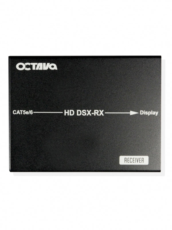 Octava HDMI over LAN/IP Extender (Reciever) with optional IR Passthru - Cat5e / Cat6 / RJ45 network cable - BALUN - 1080p (90m) / 1080p Full HD - LAN NETWORK (TCP/IP) - HD OVER IP - 3D Compatible