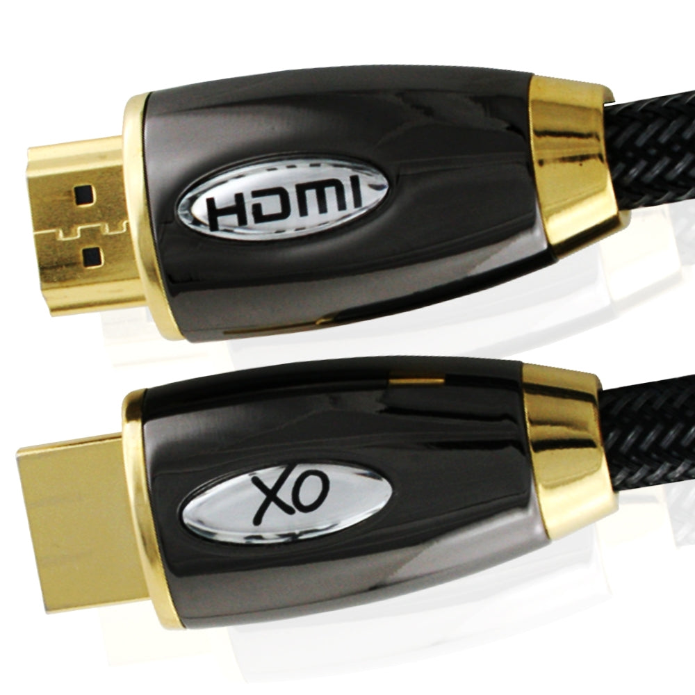 XO PRO GOLD 1m High Speed HDMI Kabel (HDMI Typ A, HDMI 2.1/2.0b/2.0a/2.0/1.4) - 4K, 3D, UHD, ARC, Full HD, Ultra HD, 2160p, HDR - fÃ¼r PS4, Xbox One, Wii, Sky Q, LCD, LED, UHD, 4k Fernsehern - schwarz