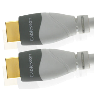 Cablesson Mackuna 15m High Speed HDMI Cable (HDMI Type A, HDMI 2.1/2.0b/2.0a/2.0/1.4) - 4K, 3D, UHD, ARC, Full HD, Ultra HD, 2160p, HDR - for PS4, Xbox One, Wii, Sky Q, LCD, LED, UHD, 4k TVs - White
