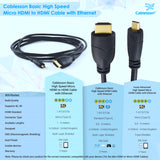 Cablesson Grund High Speed 5m Micro-HDMI-Kabel mit Ethernet