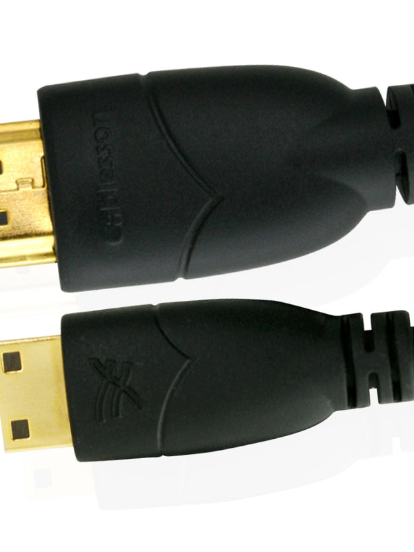 Cablesson Basic Hochgeschwindigkeit 1 M (1 Meter) Mini HDMI to HDMI Kabel mit Ethernet (Neueste Version 1.4a / 2.0) Vergoldete Stecker 3D Full HD 1080p 4k2k Ã¢â‚¬â€œ verwenden mit Panasonic, Sony, JVC, Nikon, Fujifilm Camera und Camcoder perfect um HD GerÃ¤te zu verbinden mit dem Mini HDMI Stecker.